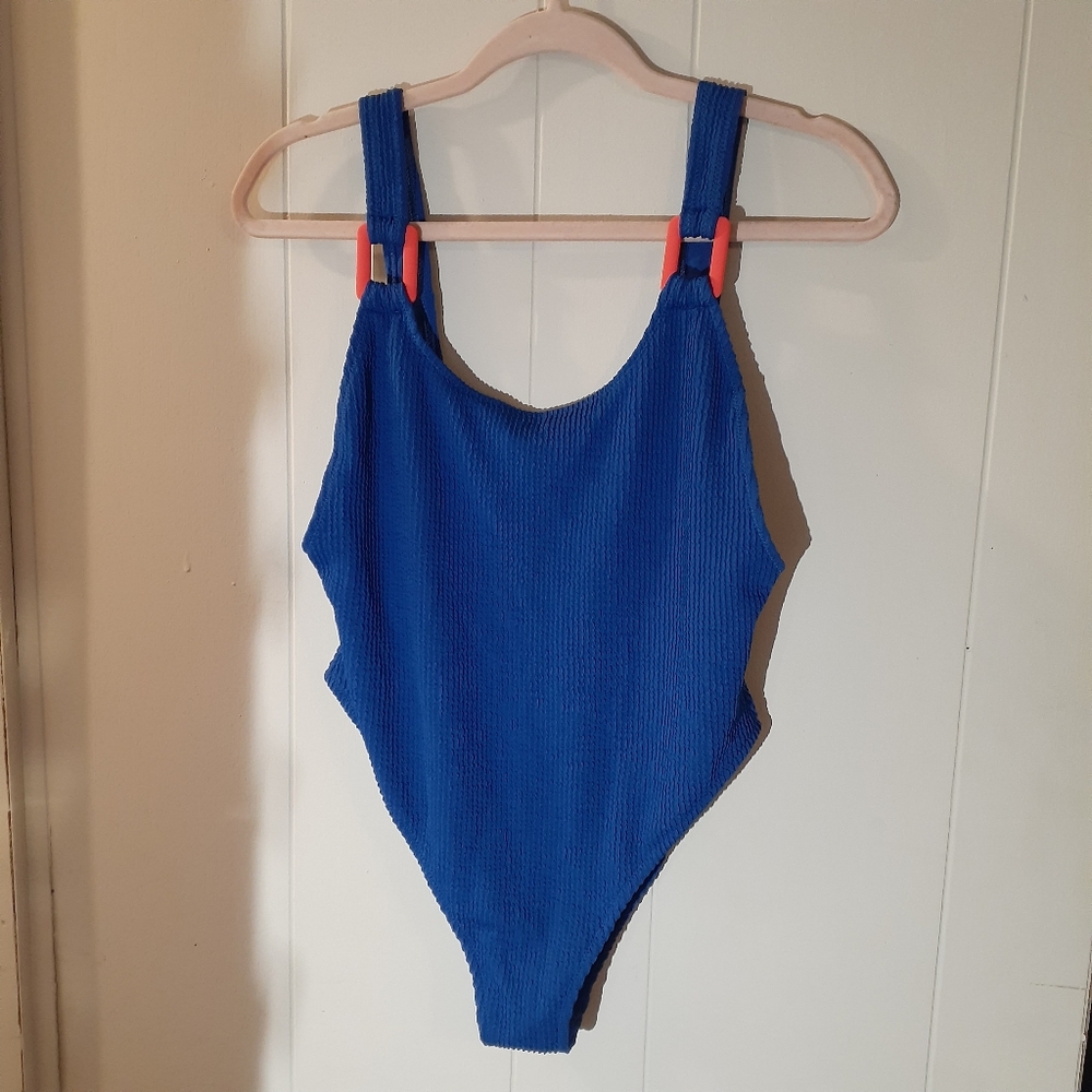 NWT Women's Blue Aerie UPF 50 One Piece Swimsuit
